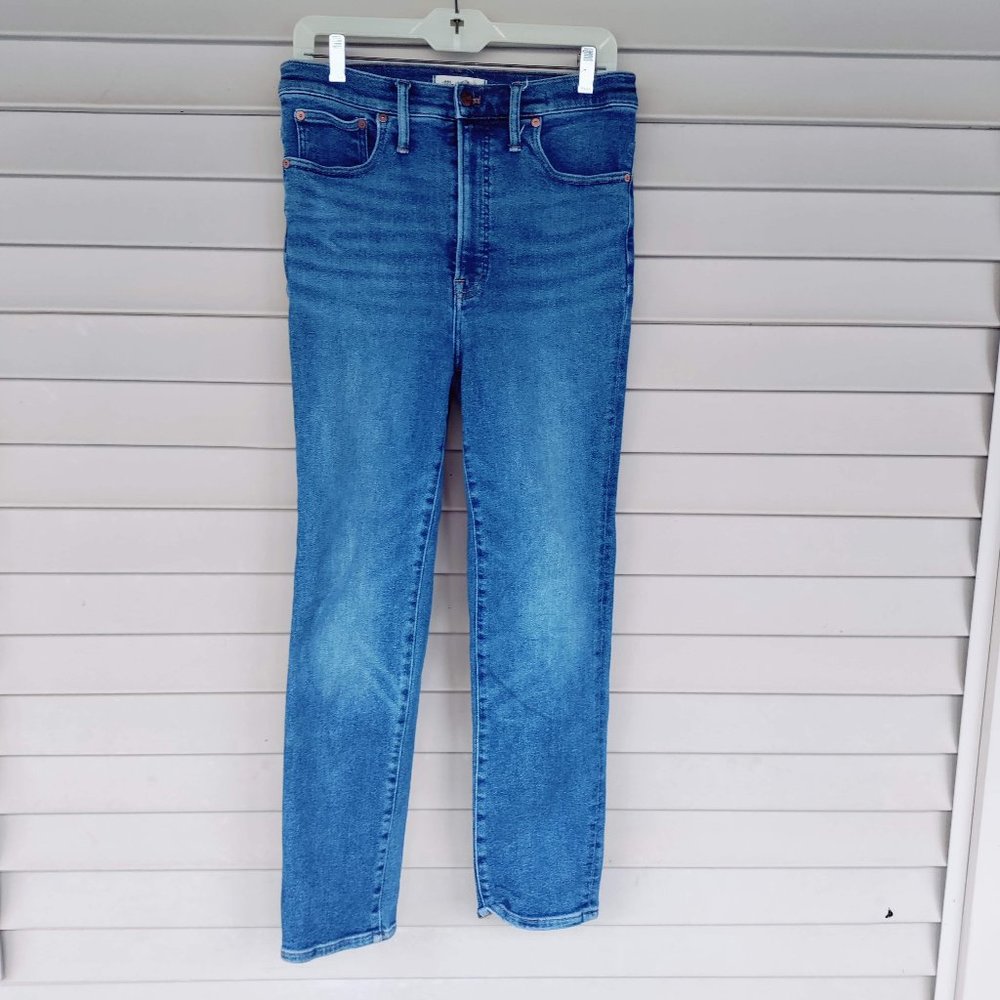 Madewell Perfect Vintage Jean Blue sz 30 Women's Medium Wash Straight Stretch
